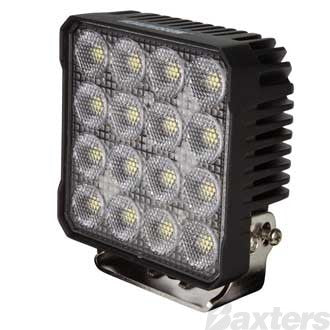 LED Work Light Square 10-30V 16x6W <94W <7400lm Flood Beam TMT IP67