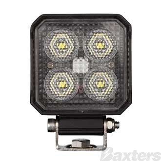 LED Work Light Square Compact 10-30V 4x6W <25W <2200lm Flood Beam TMT IP67