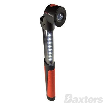 LED Cordless Extendable Work Light 100lm Magnetic AAA Batteries 195x29x32mm